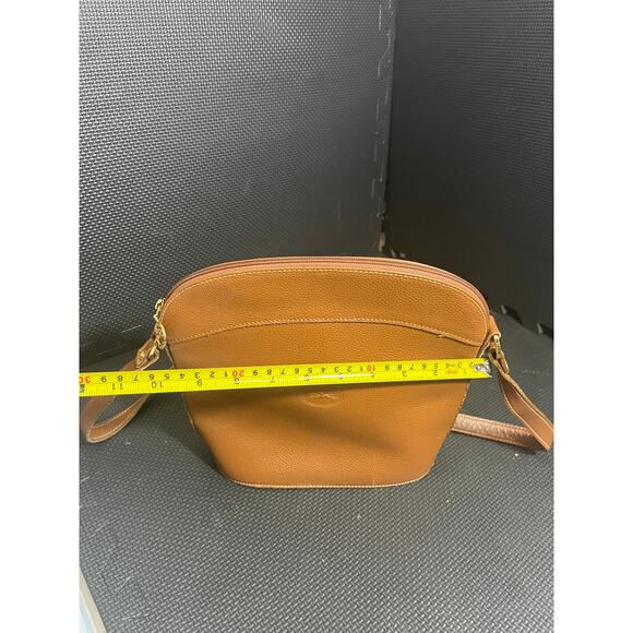 Longchamp Brown Leather Crossbody Style Bag Purse Paris Vintage - Picture 4 of 15